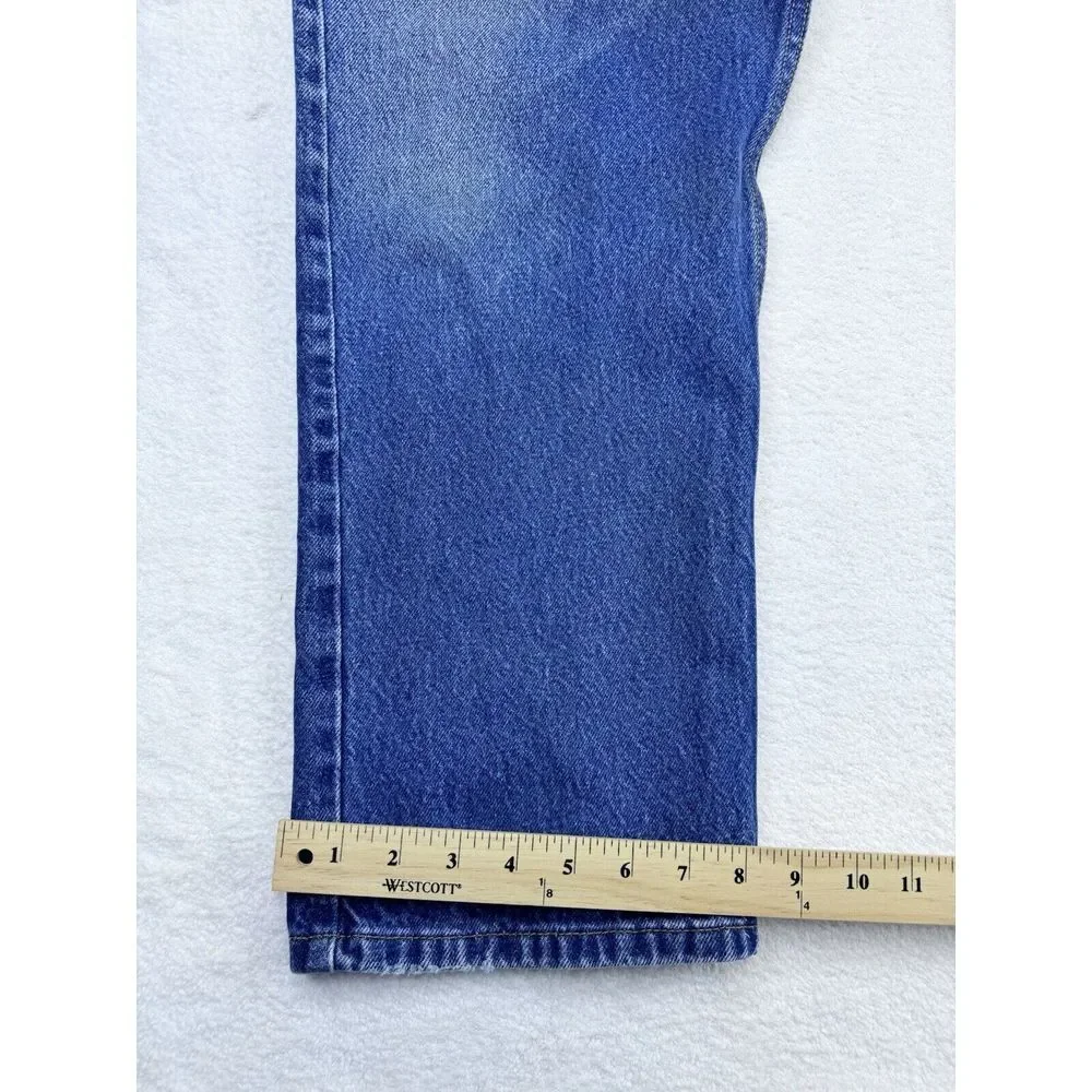 Levis 505‎ Regular Fit Blue Jeans Men Denim Straight 38Wx30L (36Wx30L Actual).